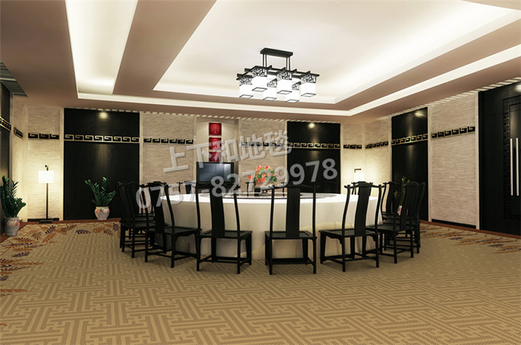 桂城旺閣酒家酒店地毯工程 宴會(huì)廳地毯2