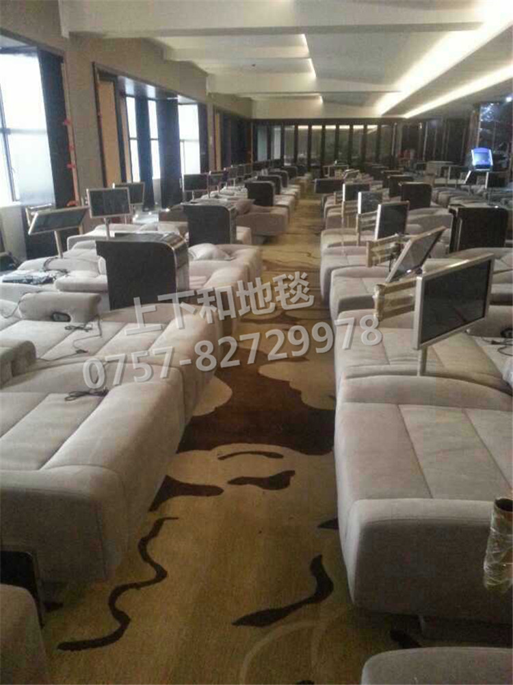 嶺南水鄉(xiāng)酒店地毯工程 沐足區(qū)地毯