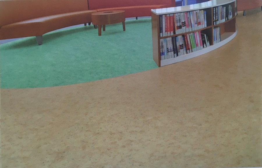 品尚系列-圖書館/醫(yī)院pvc卷材地板 圖書館效果展示