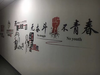 無(wú)奮斗不青春-文化墻
